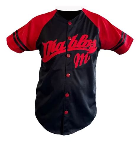 Camiseta Jersey De Los Diablos Rojos De México Bordada Envío gratis