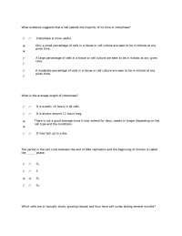 Practice Quiz With Answer Key Cell Biology Pcb Docsity