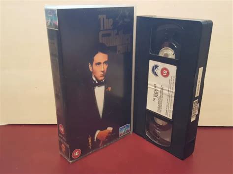 The Godfather Part Ii Al Pacino Pal Vhs Video Tape H