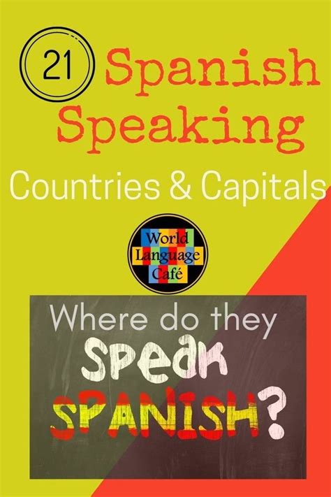 Spanish Speaking Countries Capitals Artofit