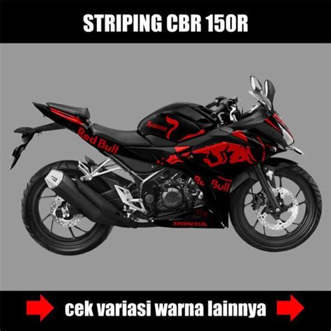 Jual STICKER DECAL STRIPING CBR 150R FACELIFT STICKER VARIASI LIS BODY