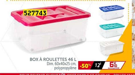 Promo Box Roulettes L Chez Gifi Icatalogue Fr