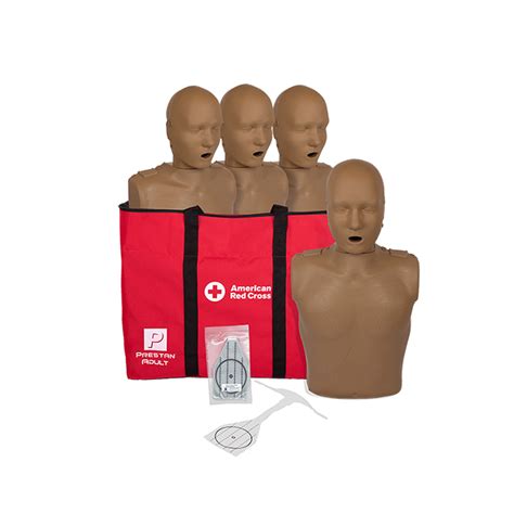 Prestan Diverse Skin Tone Adult Manikins With Cpr Monitors 4 Pack