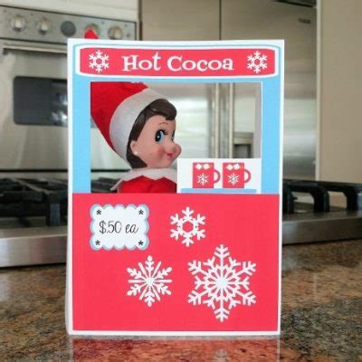 Printable Elf Hot Cocoa Stand Diy Inspired