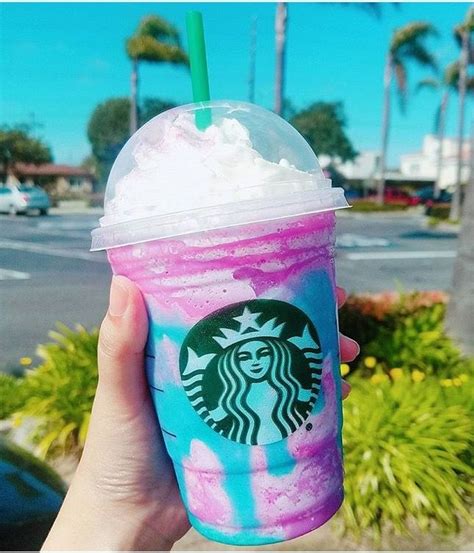 Unicorn drink from Starbucks | Starbucks drinks, Fruity drinks, Starbucks