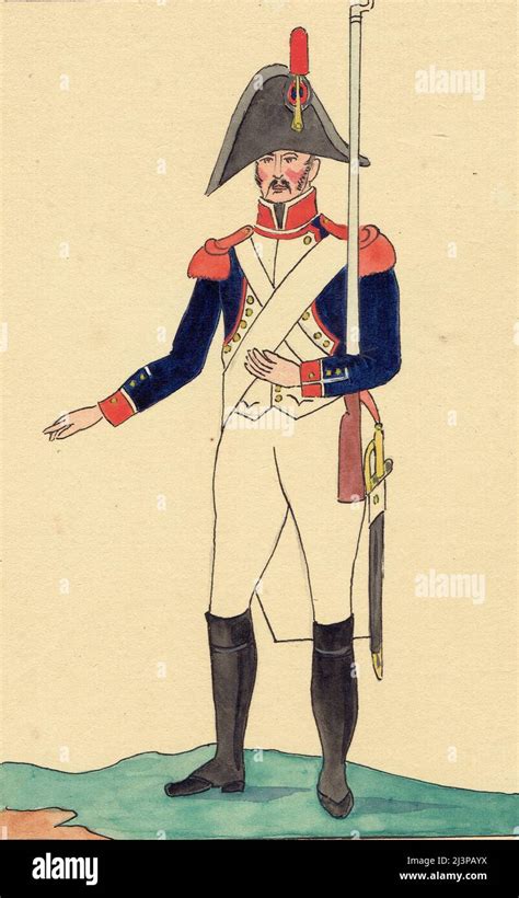 Grenadier Dinfanterie De Ligne Vers 1805 Stock Photo Alamy