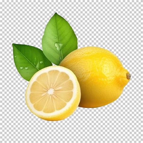 Premium PSD Lemon Fruit Isolated On Transparent Background