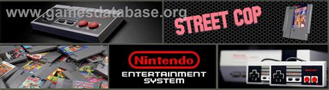 Street Cop Nintendo Nes Artwork Marquee