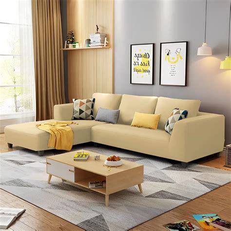 Casaliving Minta Rhs 4 Person Sofa L Shape Sofa Set For Living Room