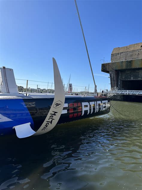 Romain Attanasio Mise L Eau De L Imoca Fortinet Best Western