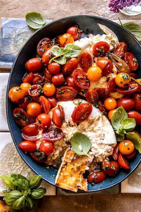 Marinated Cherry Tomatoes With Burrata Half Baked Harvest