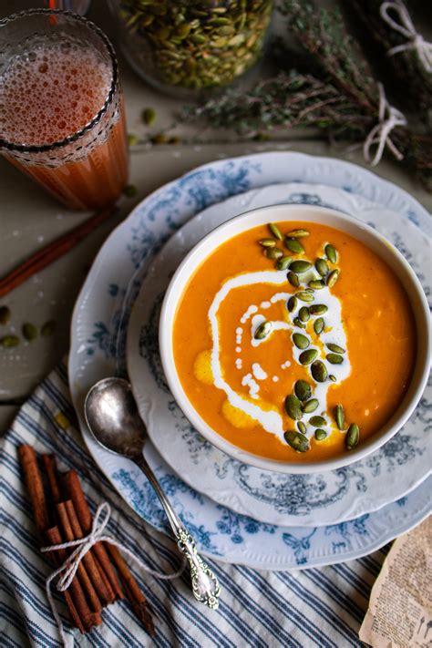 Apple Carrot And Pumpkin Soup Warm Winter Comfort Food Recipe — Under