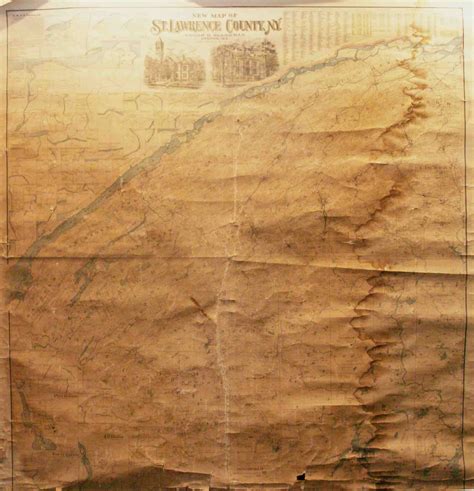 New Map Of St Lawrence County New York By Blankman Edgar G