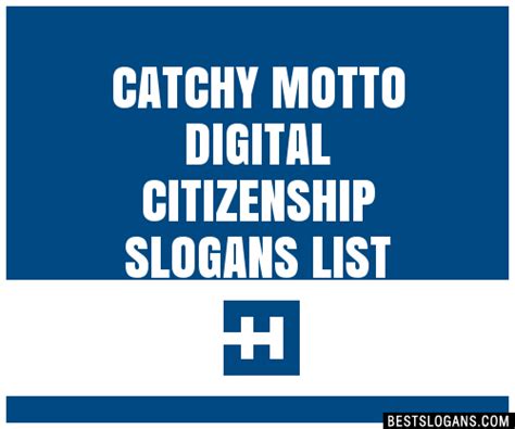 30 Catchy Motto Digital Citizenship Slogans List Taglines Phrases