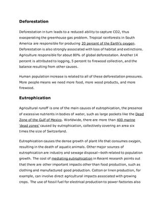 Environmental Issues Emerging From Increase In Population Pdf