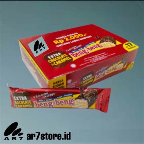 Jual Beng Beng Wafer Extra Chocolate Caramel Box Isi Pcs Gr