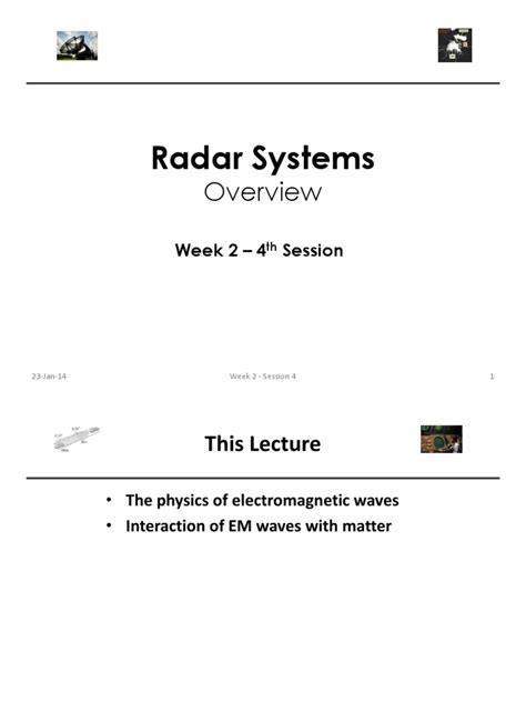 Introduction And Radar Overview Pt 3 Pdf Diffraction Waves