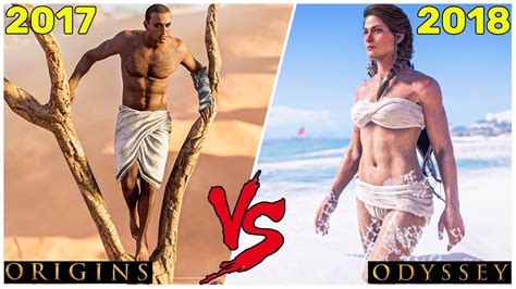 Evolution Of Assassin S Creed Origins Vs Assassin S Creed Odyssey Youtube