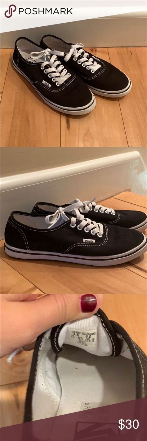 Thin Sole Vans Vans Vans Black Womens Shoes Sneakers