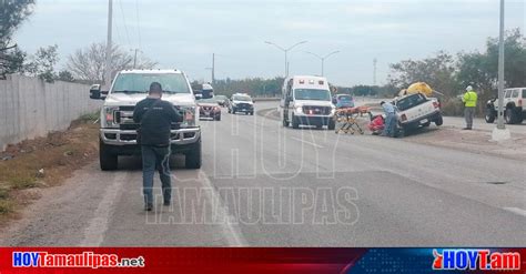 Hoy Tamaulipas Volcadura En El Sur De Tamaulipas Derrapa Y Vuelca En