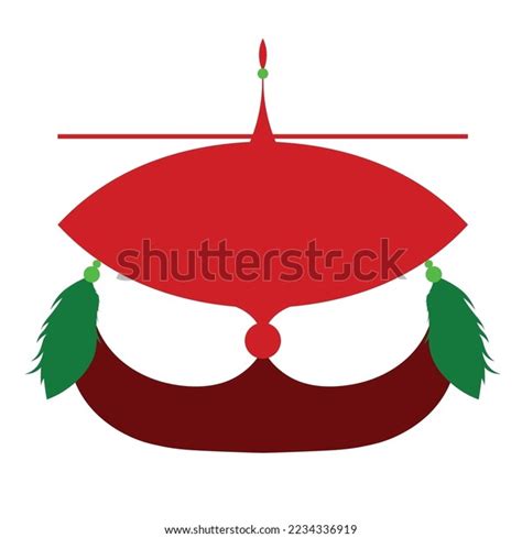 Vector Wau Bulan On White Background Stock Vector Royalty Free