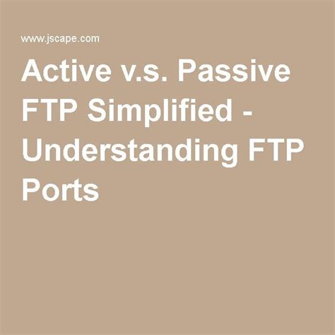 Active V S Passive FTP Simplified Understanding FTP Ports Simplify