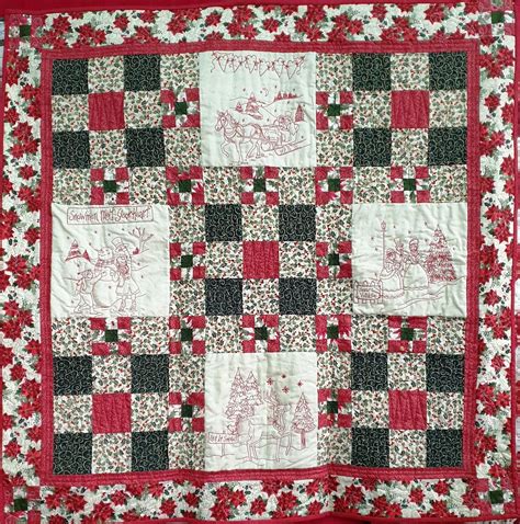 Winter Wonderland Quilt Pattern Pre Printed Stitcheries Sew Enchanting