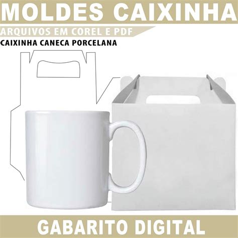 Gabarito Caixinha Caneca Porcelana Molde Corel Pdf Elo