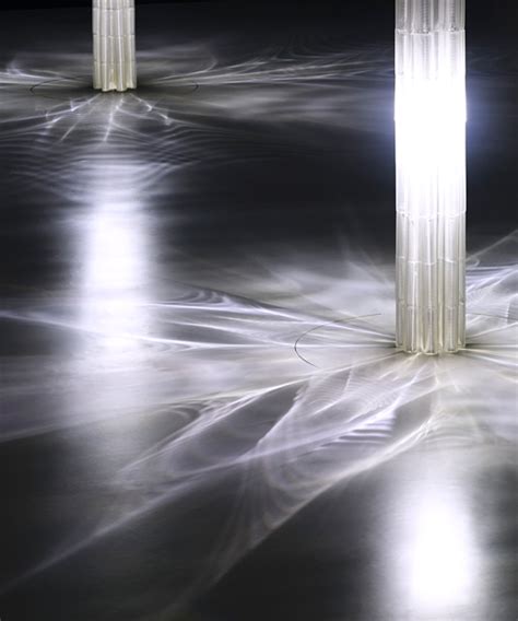 Neri Oxman 3d Prints Large Scale Glass Pillars At The Lexus Yet Exhibition