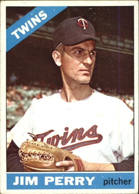 1966 Topps Minnesota Twins Baseball Card 283 Jim Perry VG EBay