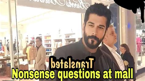 Burak Ozcivit Got Angry About Nonsense Questions At A Shopping Mall