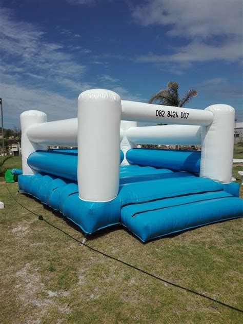 Blue And White Jumping Castle Jumping Candy Castles