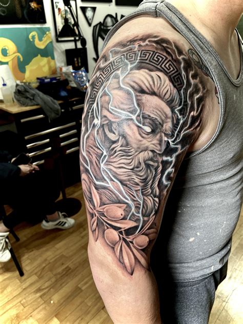 Zeus Done By Poseidontattoos At Ravensclaw Tattoo Studio In Tacoma Wa