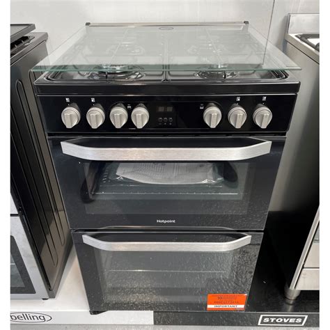 Hotpoint Hdm67g9c2cb Ex Display 60cm Freestanding Dual Fuel Cooker Black Appliance City