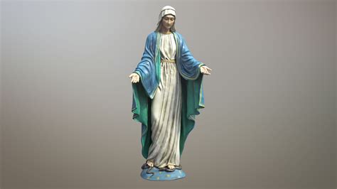 Virgen Mar A Estatua Modelo D Ma Ztl Obj Fbx Free D