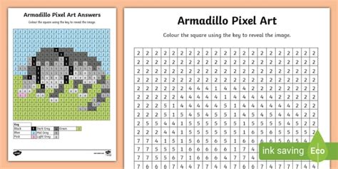 Free Armadillo Pixel Art Template Profesor Hizo