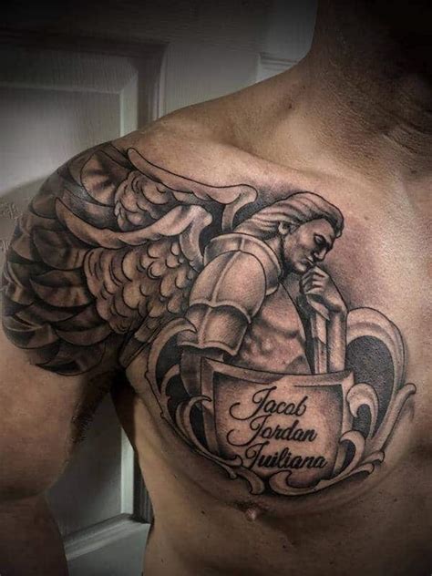 44 Beautiful Guardian Angel Tattoo Designs To Get Inked