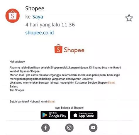 Akun Shopee Dibatasi Solusinya Pubiway