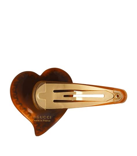 Gucci Brown Interlocking G Hair Clip Harrods UK