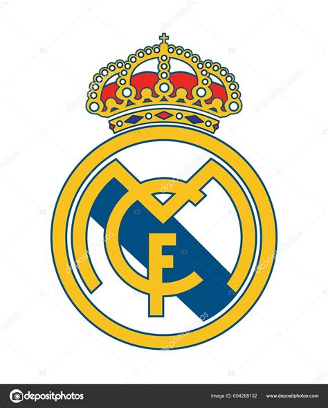 Real Madrid Professional Football Logo Spain Isolated Vector Stock ...