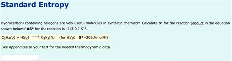 Solved The Temperature Dependence Of Chemical Equilibrium Chegg