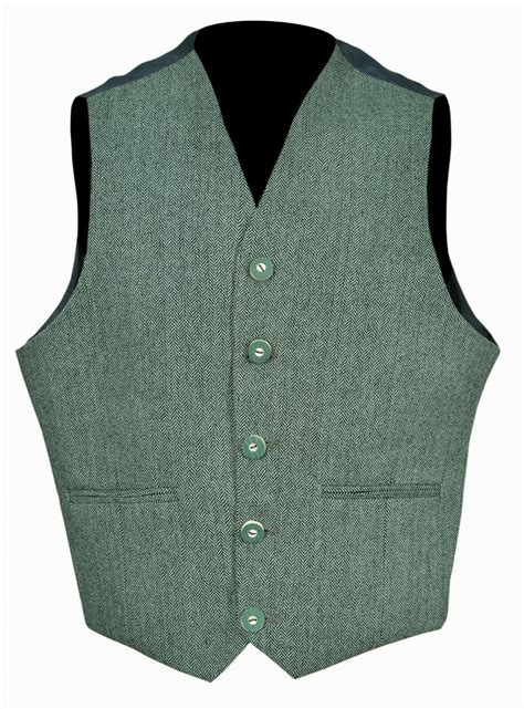 Lovat Green Tweed Argyle Scottish Mens Kilt Jacket With 5 Button Vest