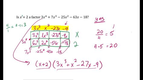 Using Division To Factor Polynomials YouTube