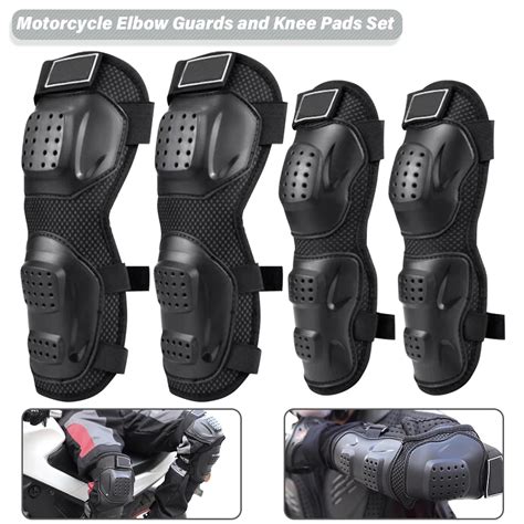 4PCs Motorrad Ellenbogen Wachen Knie Pad Einstellbare Racing Off Road