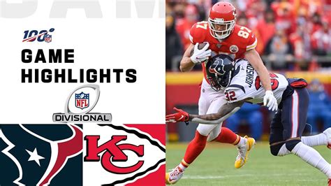 Texans Vs Chiefs Divisional Round Highlights Nfl 2019 Playoffs Youtube