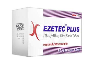 EZETEC PLUS 10 MG 40 MG FILM KAPLI TABLET 30 TABLET İlaç Rehberi