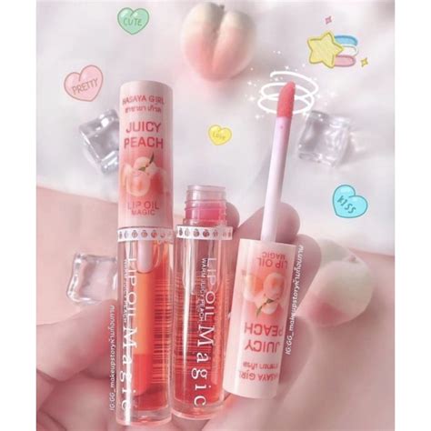 Jual Hasaya Girl Lip Oil Magic Pink Juicy Peach Liptint Shopee Indonesia