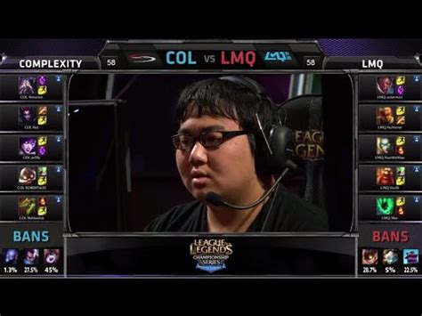 CompLexity Vs LMQ S4 NA LCS Summer Split 2014 Week 8 Day 2 COL Vs