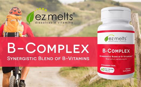 EZ Melts Complejo B Con Metilcobalamina Y Metilfolato Vitaminas