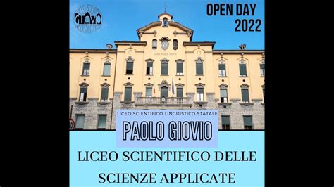 Orientamento Liceo Paolo Giovio Indirizzo Di Scienze Applicate